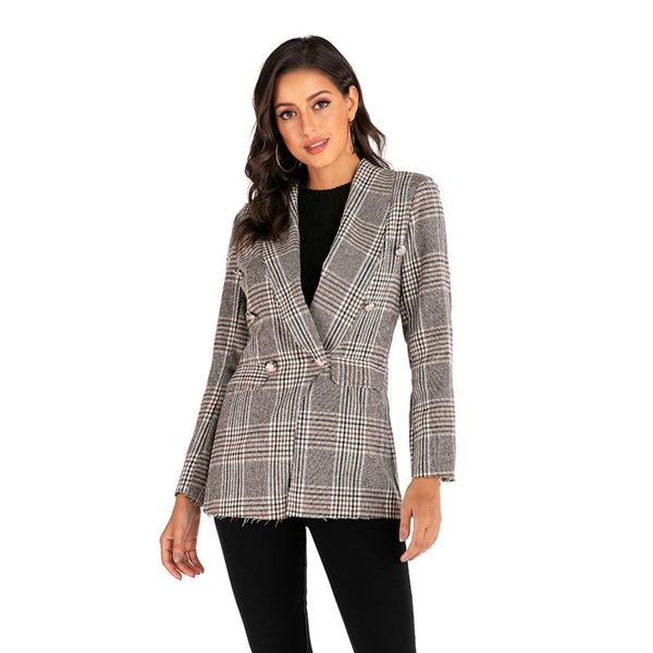 women's jackets double-sided woolen coats 2021 autumn winter warm long sleeve thick cotton plaid cardigant outerwear officewear, Black;brown
women's jackets double-sided woolen coats 2021 autumn winter warm long sleeve thick cotton plaid cardigant outerwear officewear, Black;brown