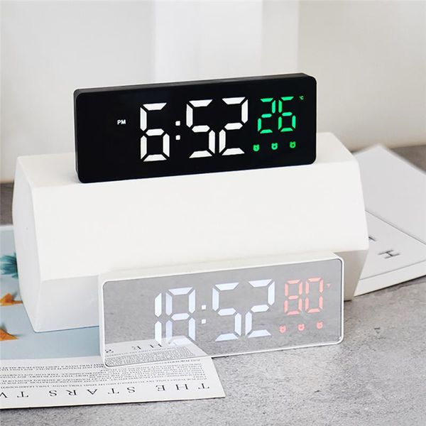 other clocks & accessories digital alarm clock mirror led night lights wall voice control snooze time temperature display
other clocks & accessories digital alarm clock mirror led night lights wall voice control snooze time temperature display