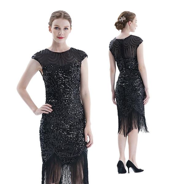 casual dresses plus size xs-xxxl 1920s art deco long fringed sequin beads flapper roaring 20s gatsby party costume vintage dress for women, Black;gray
casual dresses plus size xs-xxxl 1920s art deco long fringed sequin beads flapper roaring 20s gatsby party costume vintage dress for women, Black;gray