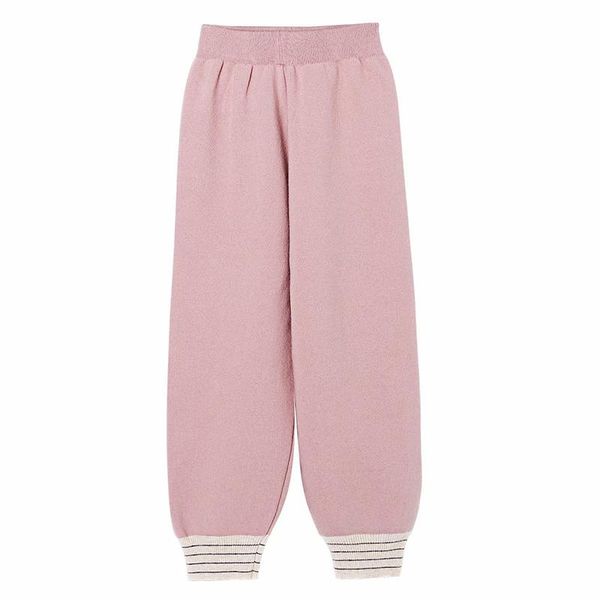 loose harem cotton pants women's autumn winter thick hooed high waist korean trouses & capris, Black;white