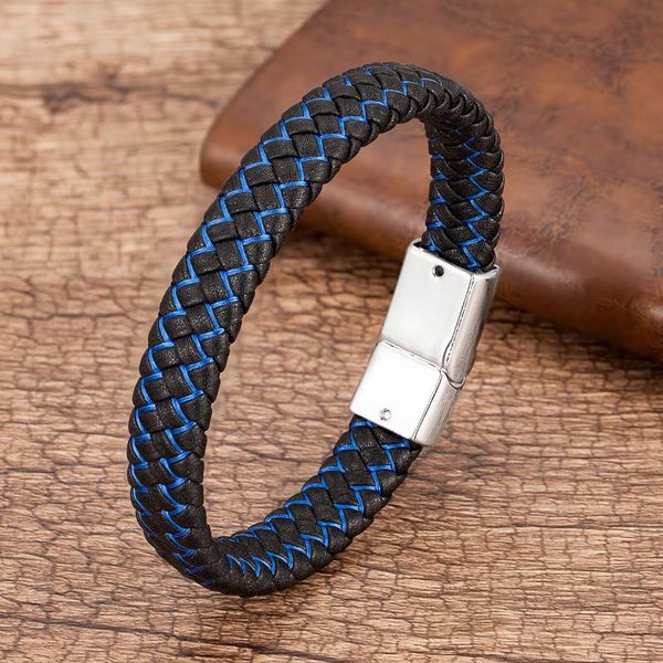 link, chain men black braided rope bracelets for male metal magnetic clasp bangles jewelry wholesale fashion genuine leather bracelet
link, chain men black braided rope bracelets for male metal magnetic clasp bangles jewelry wholesale fashion genuine leather bracelet