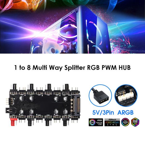 computer cables & connectors 5v/3/12v4 pin hard disk drive ssd adapter card argb 4 fan pwm hub 1 to 8 multi way splitter for pc motherboard
computer cables & connectors 5v/3/12v4 pin hard disk drive ssd adapter card argb 4 fan pwm hub 1 to 8 multi way splitter for pc motherboard