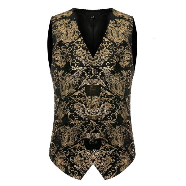 men's vests fashion impression of casual gold vest disco stage prom dance party, Black;white
men's vests fashion impression of casual gold vest disco stage prom dance party, Black;white