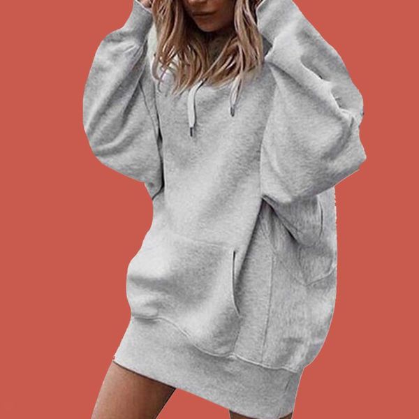women's hoodies & sweatshirts plain hooded lace up sweatshirt oversized hoodie dress poleron mujer 2021 tunic long sleeve kangaroo pock, Black
women's hoodies & sweatshirts plain hooded lace up sweatshirt oversized hoodie dress poleron mujer 2021 tunic long sleeve kangaroo pock, Black