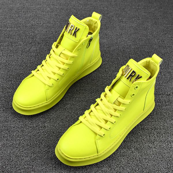 trendy new designer men's fluorescent green yellow shoes causal flats loafers moccasins luxury punk rock sneakers zapatos hombre, Black
trendy new designer men's fluorescent green yellow shoes causal flats loafers moccasins luxury punk rock sneakers zapatos hombre, Black