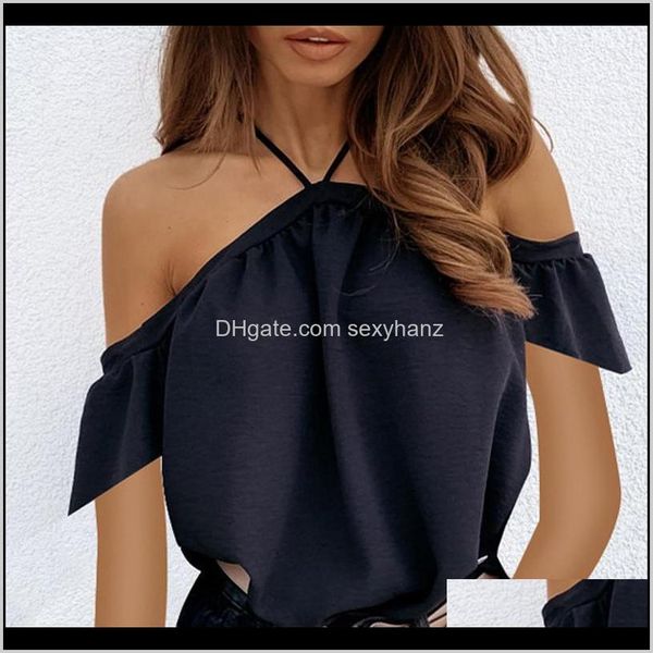 blouses & womens clothing apparel drop delivery women 2021 summer off shoulder halter blouse shirts backless solid color ladies ele, White
blouses & womens clothing apparel drop delivery women 2021 summer off shoulder halter blouse shirts backless solid color ladies ele, White