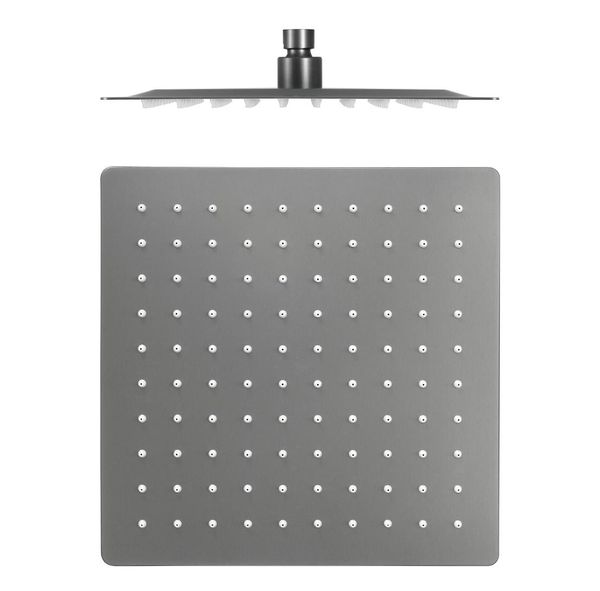 bathroom showerhead rainfall big size high flow square 16 inches stainless steel gray color
bathroom showerhead rainfall big size high flow square 16 inches stainless steel gray color