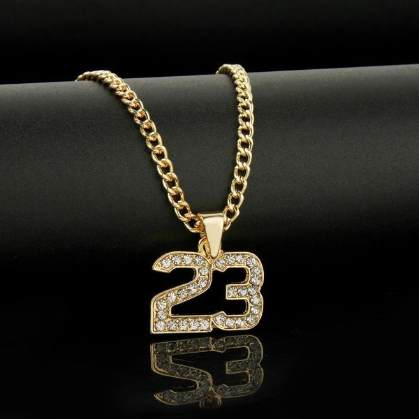 arrival crystal hip hop basketball number 23 necklace pendants men punk bling gold color rope chain jewelry gift chains, Silver
arrival crystal hip hop basketball number 23 necklace pendants men punk bling gold color rope chain jewelry gift chains, Silver