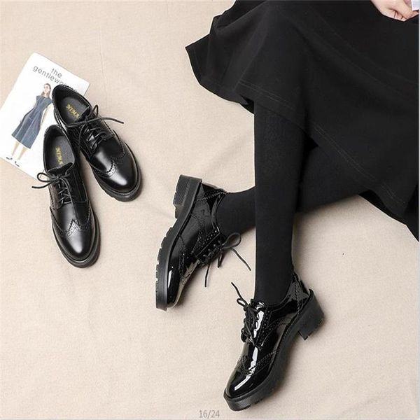 dress shoes small leather women's black british style single autumn thick heel raised soled korean versatile sho
dress shoes small leather women's black british style single autumn thick heel raised soled korean versatile sho