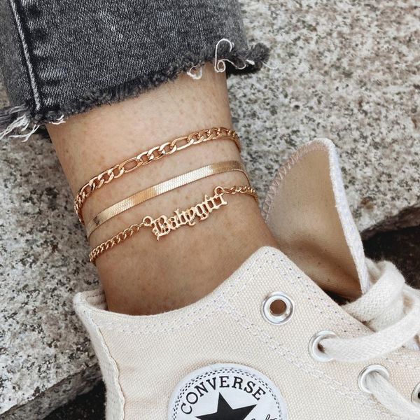 anklets han zhishang creative snake bone chain letter three-layer anklet punk style personality fashion alloy multi-layer female, Red;blue
anklets han zhishang creative snake bone chain letter three-layer anklet punk style personality fashion alloy multi-layer female, Red;blue