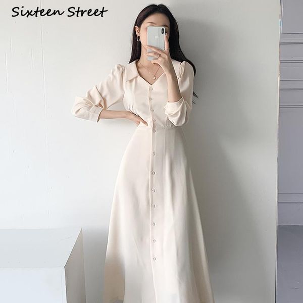 casual dresses for women chic autumn elegant lapel high waist solid long sleeve dress korean clothing y2k vestido de mujer, Black;gray
casual dresses for women chic autumn elegant lapel high waist solid long sleeve dress korean clothing y2k vestido de mujer, Black;gray
