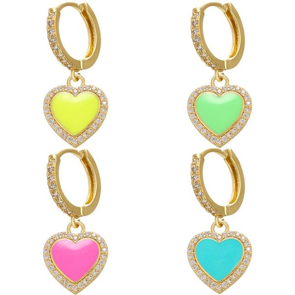 hoop & huggie zhukou enamel heart earrings for women cz crystal handmade dripping oil drop fashion jewelry wholesale ve433, Golden;silver
hoop & huggie zhukou enamel heart earrings for women cz crystal handmade dripping oil drop fashion jewelry wholesale ve433, Golden;silver