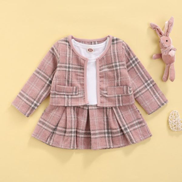 clothing sets 2pcs infant plaid outfits girls dress color block round neck and cardigan princess for baby girl clothes 0-3y, White
clothing sets 2pcs infant plaid outfits girls dress color block round neck and cardigan princess for baby girl clothes 0-3y, White