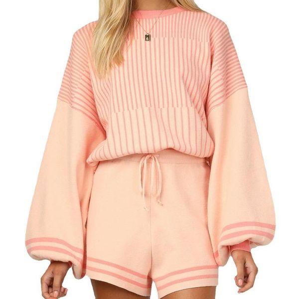 women's tracksuits korean fashion 2021 long-sleeved sweater shorts home service two-piece suit flare sleeve drawstring loose aesthetic, Gray
women's tracksuits korean fashion 2021 long-sleeved sweater shorts home service two-piece suit flare sleeve drawstring loose aesthetic, Gray