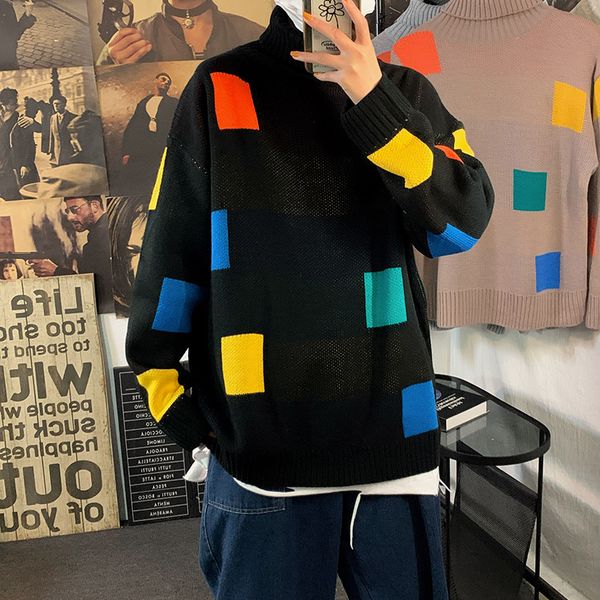men's sweaters long-sleeve sweater, jacket with a turtleneck in it for men, hip hop, urban fashion, autumn oytg, White;black
men's sweaters long-sleeve sweater, jacket with a turtleneck in it for men, hip hop, urban fashion, autumn oytg, White;black