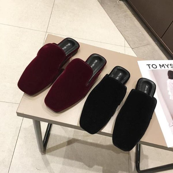 autumn winter women slippers mules shoes flock casual square toe slip on fashion comfortable woman, Black
autumn winter women slippers mules shoes flock casual square toe slip on fashion comfortable woman, Black
