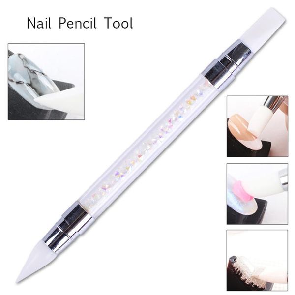nail brushes dual-ended rhinestone art brush pen silicone head carving dotting tool glitter powder liquid manicure, Yellow
nail brushes dual-ended rhinestone art brush pen silicone head carving dotting tool glitter powder liquid manicure, Yellow
