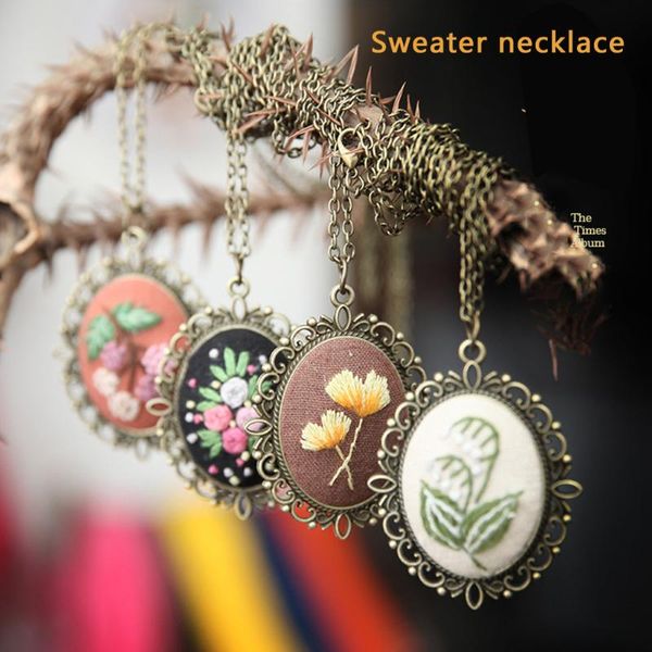 necklace pendant beginner cross stitch kit embroidery flower needlework ribbon painting hoop handwork craft other arts and crafts
necklace pendant beginner cross stitch kit embroidery flower needlework ribbon painting hoop handwork craft other arts and crafts