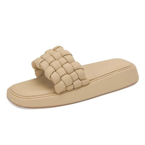 slippers women's shoes 2021 summer style outer wear thick bottom beach net red flat woven casual sandals and women, Black
slippers women's shoes 2021 summer style outer wear thick bottom beach net red flat woven casual sandals and women, Black