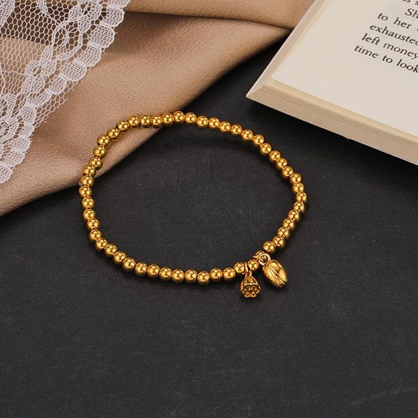 charm bracelets fashion titanium steel lotus bracelet elastic bead rubber band couple jewelry for women men gifts, Golden;silver
charm bracelets fashion titanium steel lotus bracelet elastic bead rubber band couple jewelry for women men gifts, Golden;silver