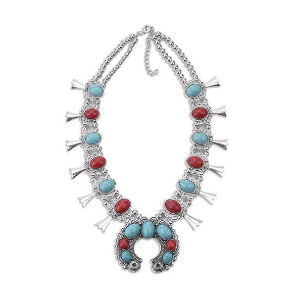 chains bohemia silvery chain blue red stone necklaces ethnic tribal big chunky statement pendant for women moon maxi jewelry, Silver
chains bohemia silvery chain blue red stone necklaces ethnic tribal big chunky statement pendant for women moon maxi jewelry, Silver