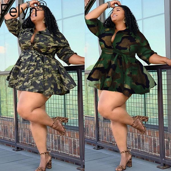 casual dresses felyn 2021 elegant fashion plus size a-line dress camouflage turn-down collar belt ruched street wear mini vestidos bb8860, Black;gray
casual dresses felyn 2021 elegant fashion plus size a-line dress camouflage turn-down collar belt ruched street wear mini vestidos bb8860, Black;gray