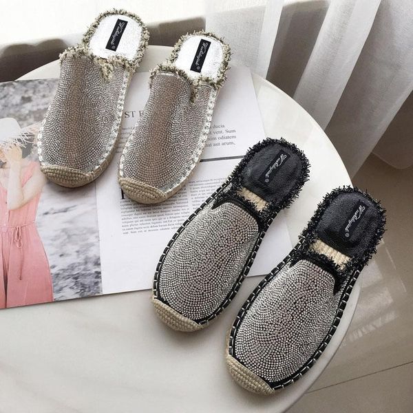 slippers 2021 ladies rhinestone fashion roman style women's shoes spring autumn slide casual kapcie kobiety x8-43, Black
slippers 2021 ladies rhinestone fashion roman style women's shoes spring autumn slide casual kapcie kobiety x8-43, Black