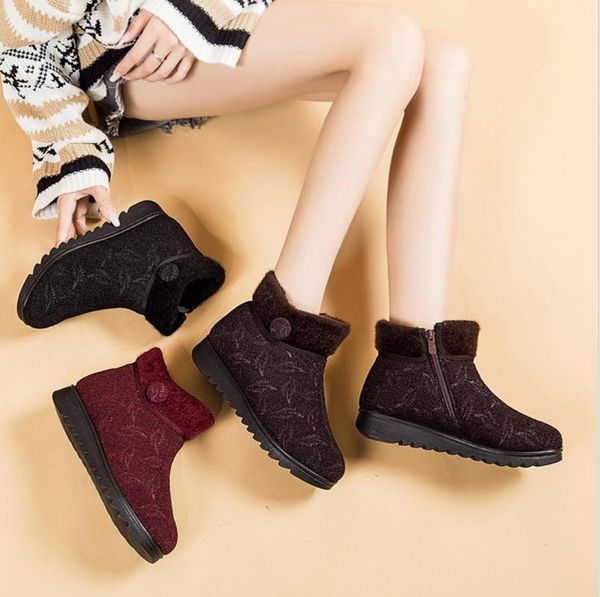 boots luxury women 2021 winter for waterproof warm snow botas mujer zipper ankle low heels shoes, Black
boots luxury women 2021 winter for waterproof warm snow botas mujer zipper ankle low heels shoes, Black