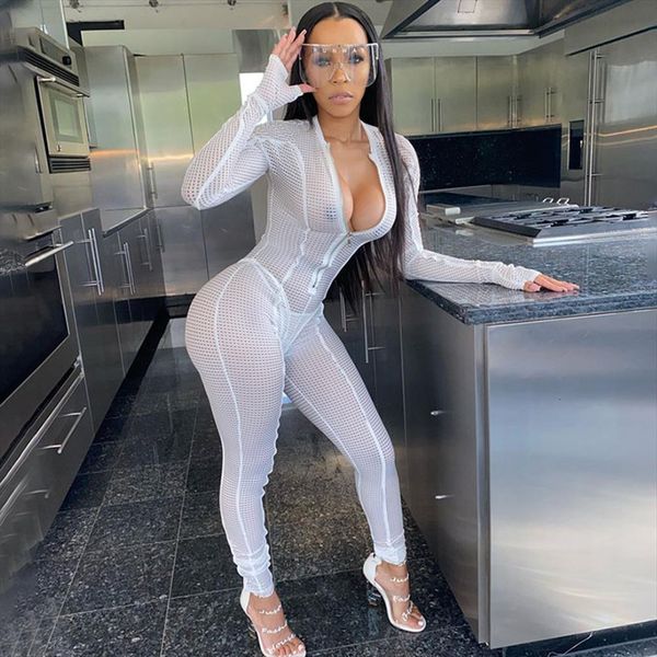 sheer mesh plaid front women rompers zip v neck long sleeve romper party night club womens body suit, Black;white
sheer mesh plaid front women rompers zip v neck long sleeve romper party night club womens body suit, Black;white