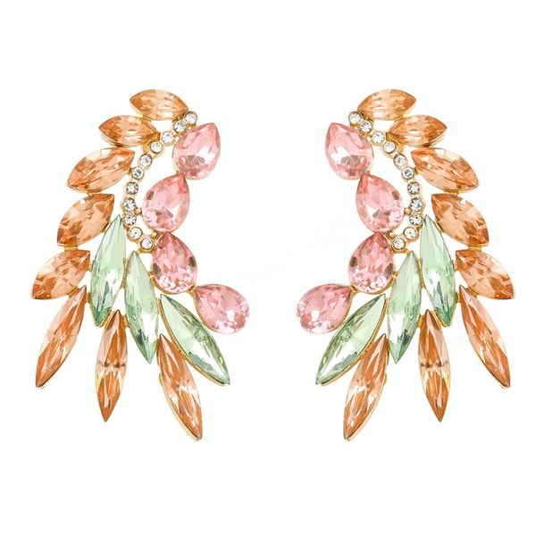 elegant colorful crystal leaf stud earrings luxury flash rhinestone half moon statement earrings female party jewelry, Golden;silver
elegant colorful crystal leaf stud earrings luxury flash rhinestone half moon statement earrings female party jewelry, Golden;silver