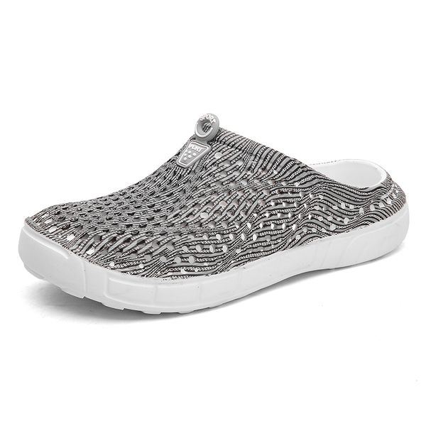 women croc shoes beach casual light slippers hollow outdoor sandal flip flops shoes non-slide female water mules, Black
women croc shoes beach casual light slippers hollow outdoor sandal flip flops shoes non-slide female water mules, Black