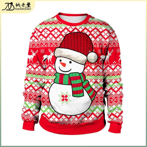 christmas new snowman digital print pullover crew neck christmas couple sweater sb102-002, Black
christmas new snowman digital print pullover crew neck christmas couple sweater sb102-002, Black