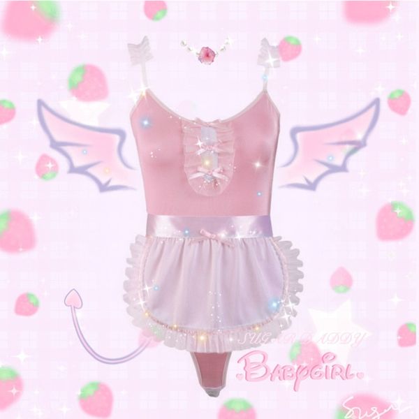 cute pink maid uniforms lace sling leotard with ruffles aprons women rabbit bunny cosplay costume erotic lingerie outfit, Black;white
cute pink maid uniforms lace sling leotard with ruffles aprons women rabbit bunny cosplay costume erotic lingerie outfit, Black;white