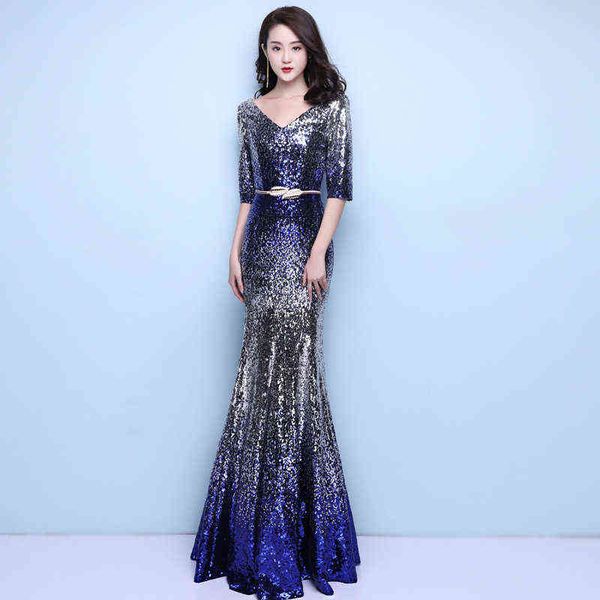 luxury prom dresses long sleeved fishtail evening 2021 elegant banquet long annual meeting host fashion slim woman, Black
luxury prom dresses long sleeved fishtail evening 2021 elegant banquet long annual meeting host fashion slim woman, Black