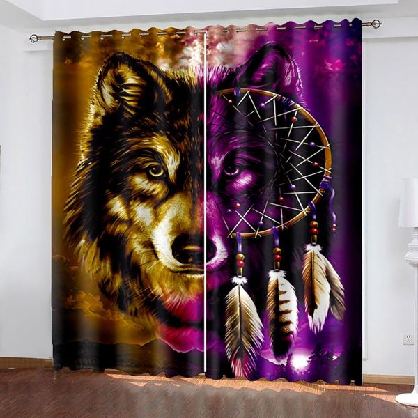living room shading decorative curtain wolf head dream catcher pattern home textile decoration bedroom perforated curtains & drapes
living room shading decorative curtain wolf head dream catcher pattern home textile decoration bedroom perforated curtains & drapes