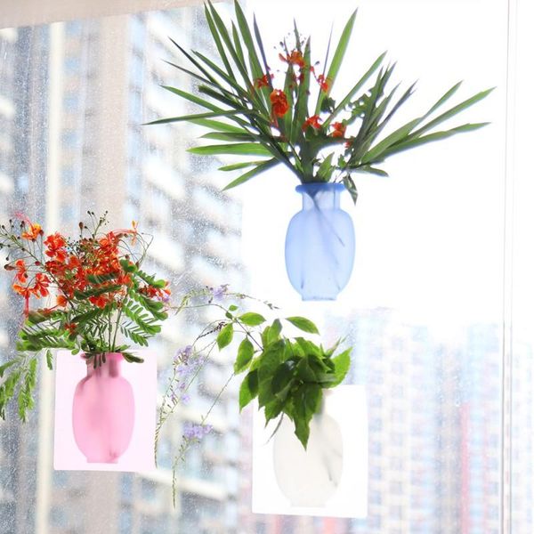 vases home decoration wall mount silicone flower vase 
vases home decoration wall mount silicone flower vase