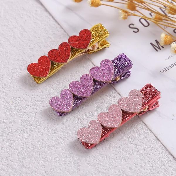 hair accessories 1pcs lovely heart hairpin with 3 clips for baby girl boutique hairclip born 6 colors, Slivery;white
hair accessories 1pcs lovely heart hairpin with 3 clips for baby girl boutique hairclip born 6 colors, Slivery;white