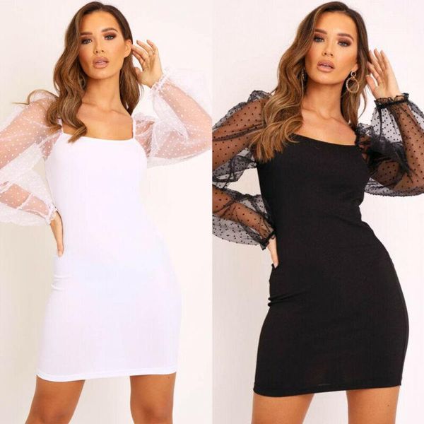 casual dresses women long mesh sheer sleeve evening party club bodycon mini hip dress, Black;gray
casual dresses women long mesh sheer sleeve evening party club bodycon mini hip dress, Black;gray