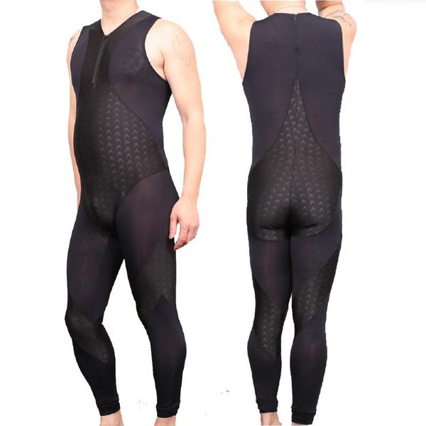 men's swimwear men full-body one-piece swimsuit fish scale pattern swim cloth patchwork camisole ice silk breathable playsuits surf jum
men's swimwear men full-body one-piece swimsuit fish scale pattern swim cloth patchwork camisole ice silk breathable playsuits surf jum