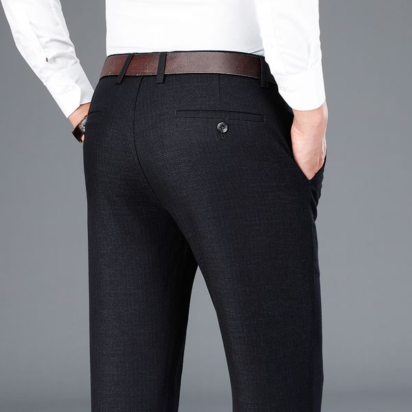 shan bao classic jacquard elegant business thin straight-line of luxury pants, Black
shan bao classic jacquard elegant business thin straight-line of luxury pants, Black