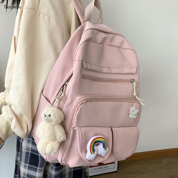 backpack classic cute women fashion solid nylon kawaii girls waterproof bookbag for teenager college leisure school bag mochila
backpack classic cute women fashion solid nylon kawaii girls waterproof bookbag for teenager college leisure school bag mochila