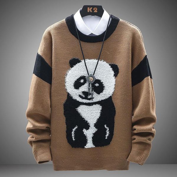 men's sweaters vintage mens oversized sweater japanese harajuku cartoon panda knitted pullover hip hop streetwear loose knitwear, White;black
men's sweaters vintage mens oversized sweater japanese harajuku cartoon panda knitted pullover hip hop streetwear loose knitwear, White;black