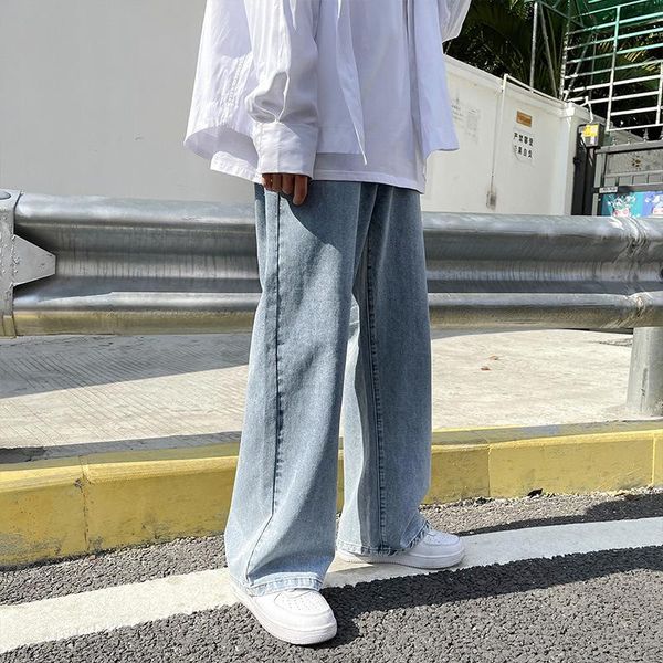 men's jeans spring and summer loose straight-leg wide-leg pants korean style versatile large size casual handsome trendy mop, Blue
men's jeans spring and summer loose straight-leg wide-leg pants korean style versatile large size casual handsome trendy mop, Blue