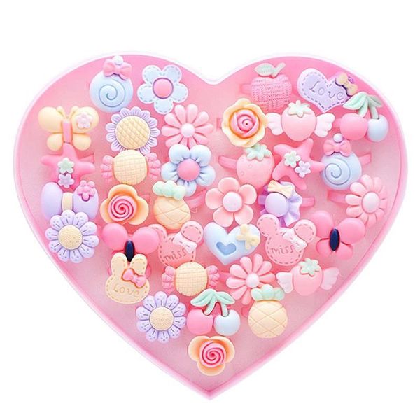 36pcs children kids little girl gift, jewelry adjustable rings in box, pretend play and dress up rings,random shape col party favor
36pcs children kids little girl gift, jewelry adjustable rings in box, pretend play and dress up rings,random shape col party favor