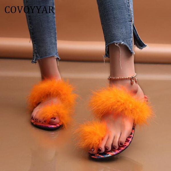 slippers covoyyar autumn winter fur slides shoes woman flip flops fluffy thong outdoor home flat size 40 wsl259, Black
slippers covoyyar autumn winter fur slides shoes woman flip flops fluffy thong outdoor home flat size 40 wsl259, Black