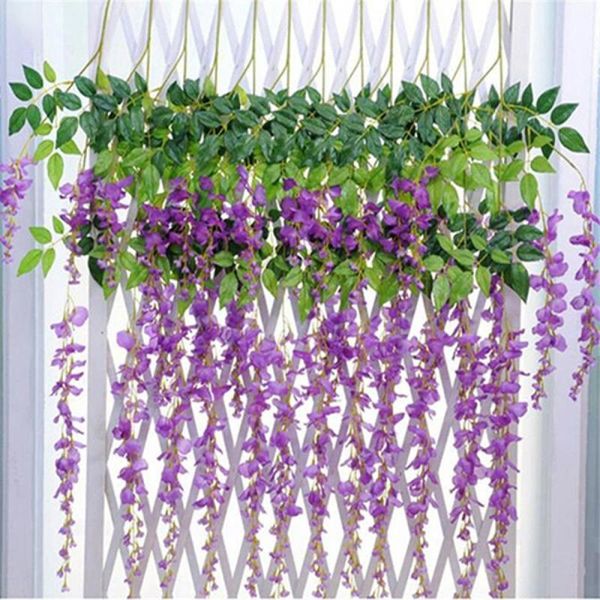 decorative flowers & wreaths wisteria vine artificial silk garland arch wedding decoration home garden hanging plant wall decor
decorative flowers & wreaths wisteria vine artificial silk garland arch wedding decoration home garden hanging plant wall decor