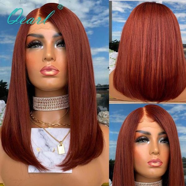 deep side part human hair wig 13x4/13x6 short bob straight lace front auburn color brazilian remy 150% glueless qearl1, Black;brown
deep side part human hair wig 13x4/13x6 short bob straight lace front auburn color brazilian remy 150% glueless qearl1, Black;brown