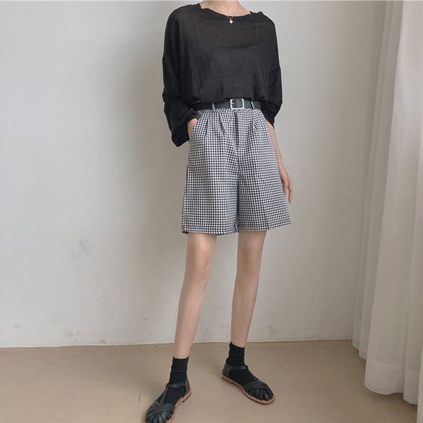 skirts plaid wide leg empire women shorts loose pockets half female summer korean casual preppy style lady short pants 1qcx, Black
skirts plaid wide leg empire women shorts loose pockets half female summer korean casual preppy style lady short pants 1qcx, Black