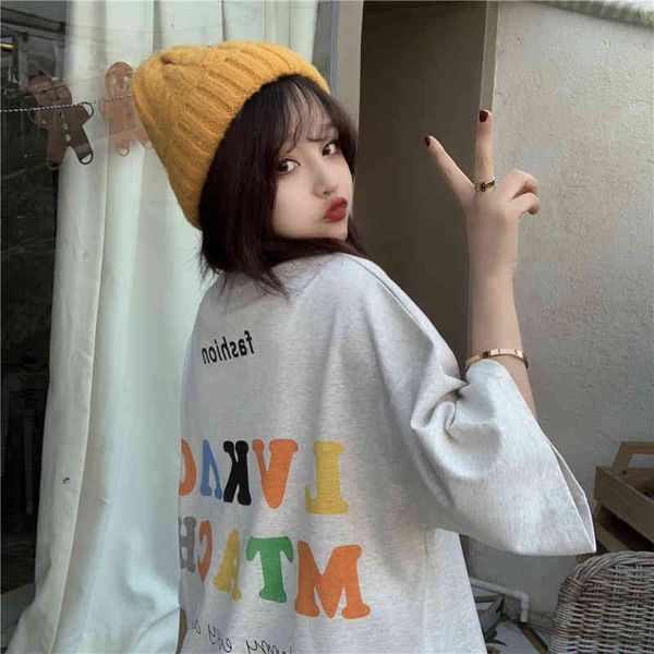 halajuku loose all match -xl 3 sizes cuasal short sleeve o-neck basic simple summer women t-shirts 210522, White
halajuku loose all match -xl 3 sizes cuasal short sleeve o-neck basic simple summer women t-shirts 210522, White