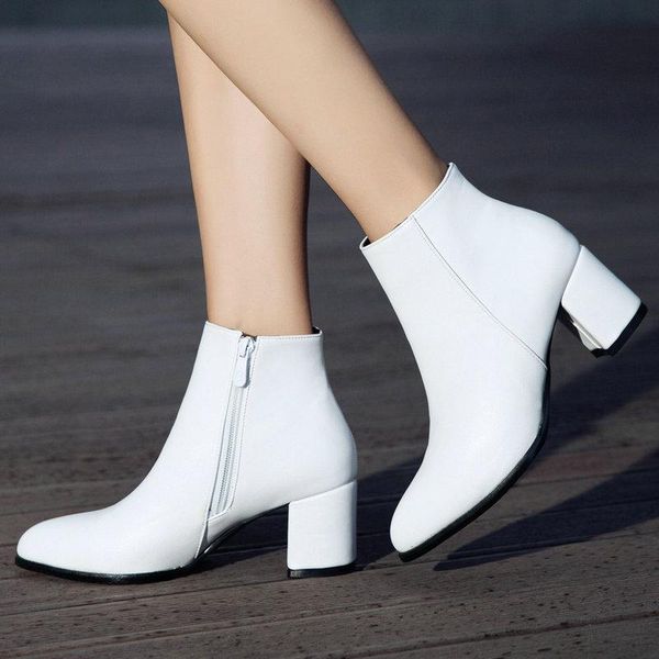boots white black women comfy square high heel ankle fashion pointed toe zipper autumn winter ladies shoes 2021
boots white black women comfy square high heel ankle fashion pointed toe zipper autumn winter ladies shoes 2021